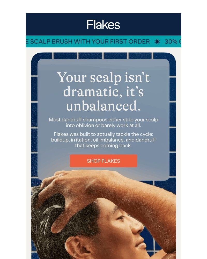 Screenshot of email sent to a Flakes Newsletter subscriber
