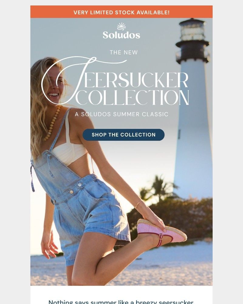 Screenshot of email sent to a Soludos Newsletter subscriber