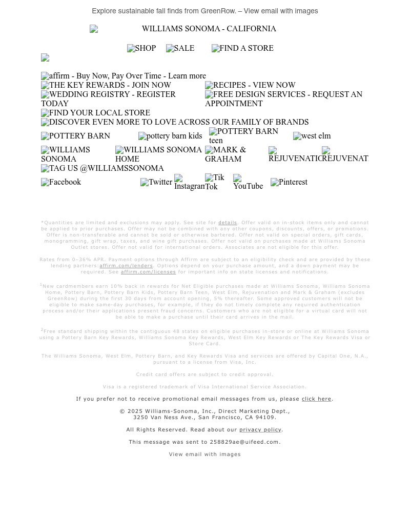 Screenshot of email with subject /media/emails/meet-williams-sonomas-newest-brand-dad0b1-cropped-0b1ea280.jpg