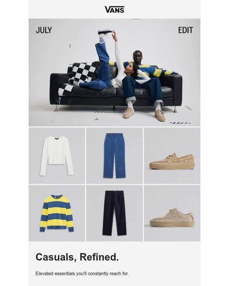 Screenshot of email sent to a Vans Registered user