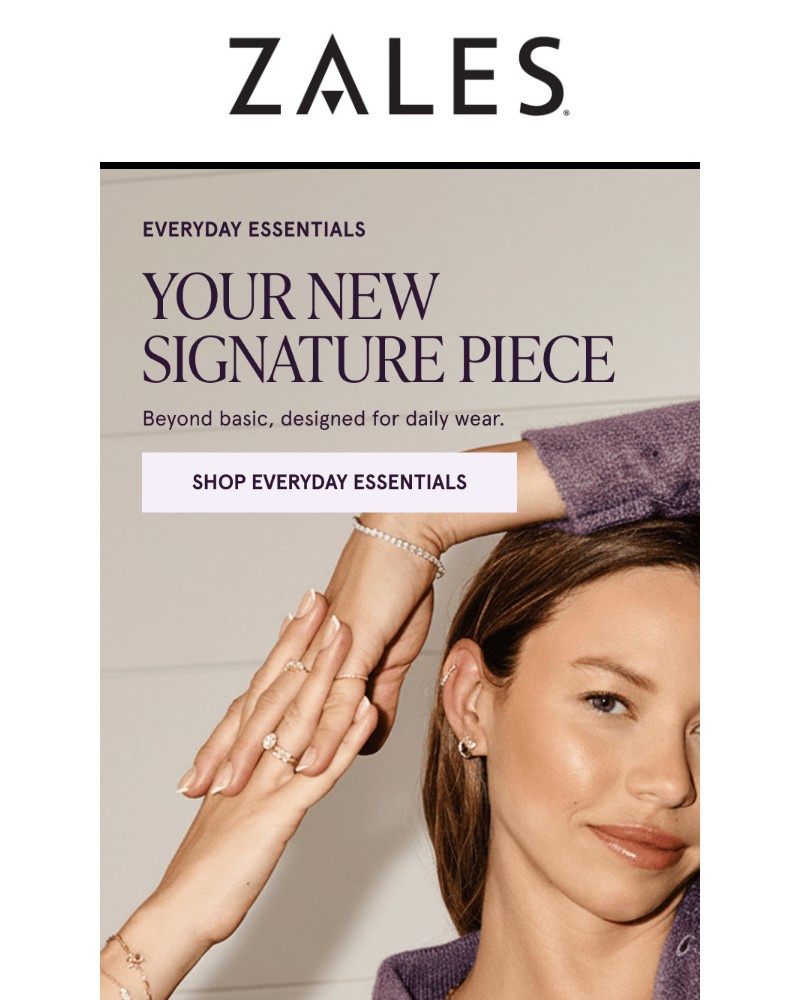 Screenshot of email sent to a Zales Newsletter subscriber