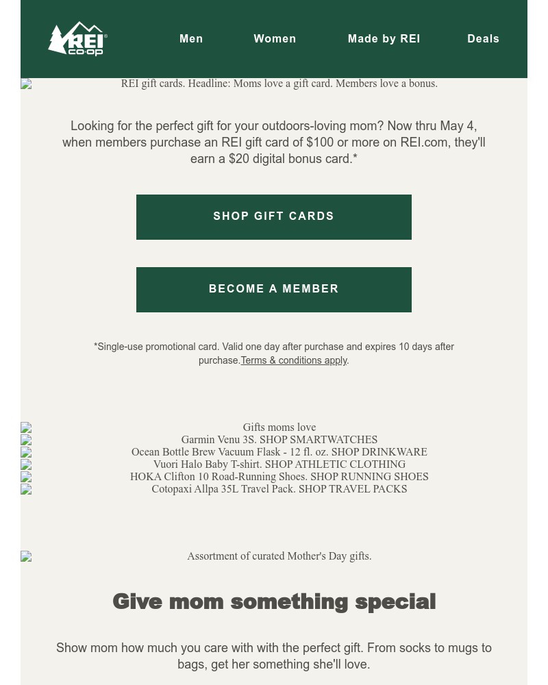 Screenshot of email with subject /media/emails/members-can-earn-a-bonus-for-mothers-day-gifting-39aed8-cropped-5f90e163.jpg
