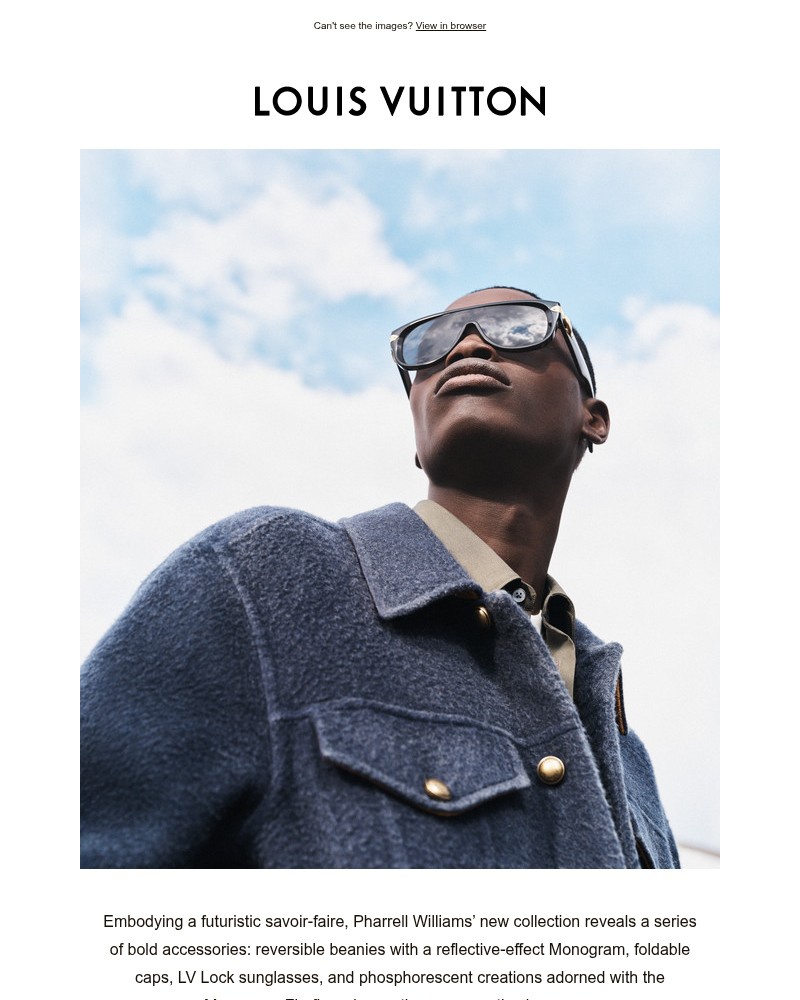 Screenshot of email sent to a Louis Vuitton Newsletter subscriber