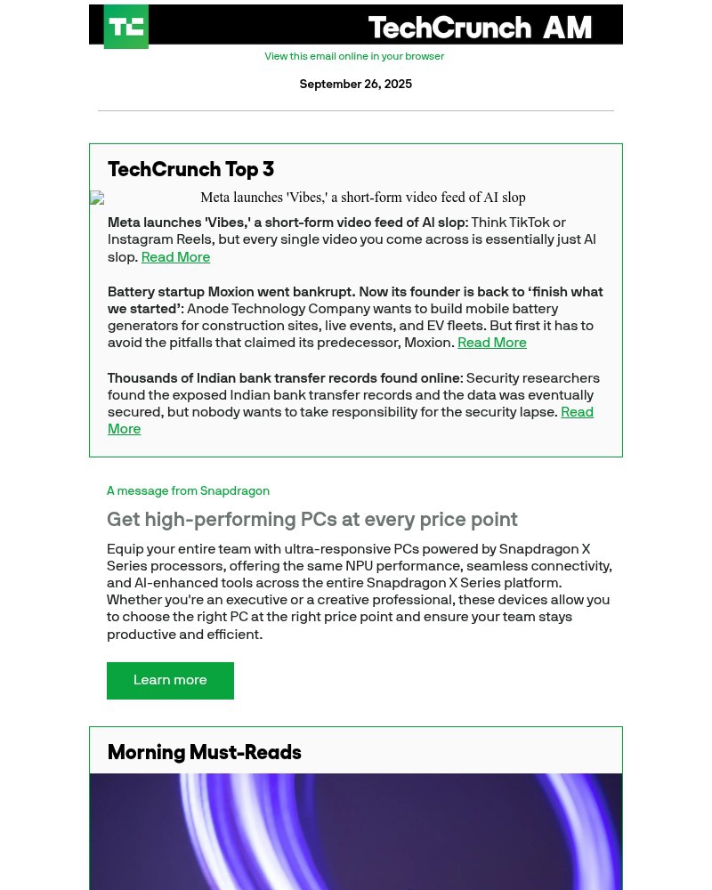 Screenshot of email with subject /media/emails/meta-launches-vibes-a-short-form-video-feed-of-ai-slop-1793ae-cropped-d3055531.jpg