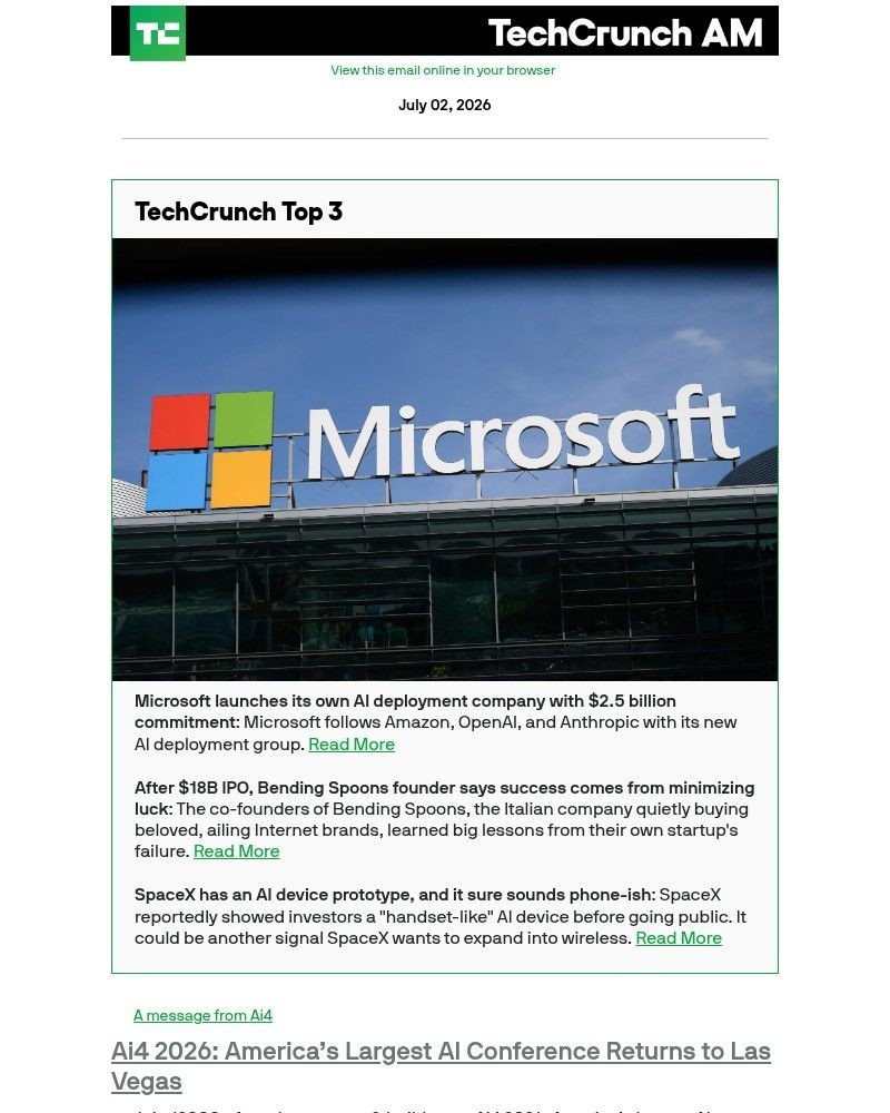Screenshot of email with subject /media/emails/microsoft-launches-its-own-ai-deployment-company-with-25-billion-commitment-19105_kYgi495.jpg