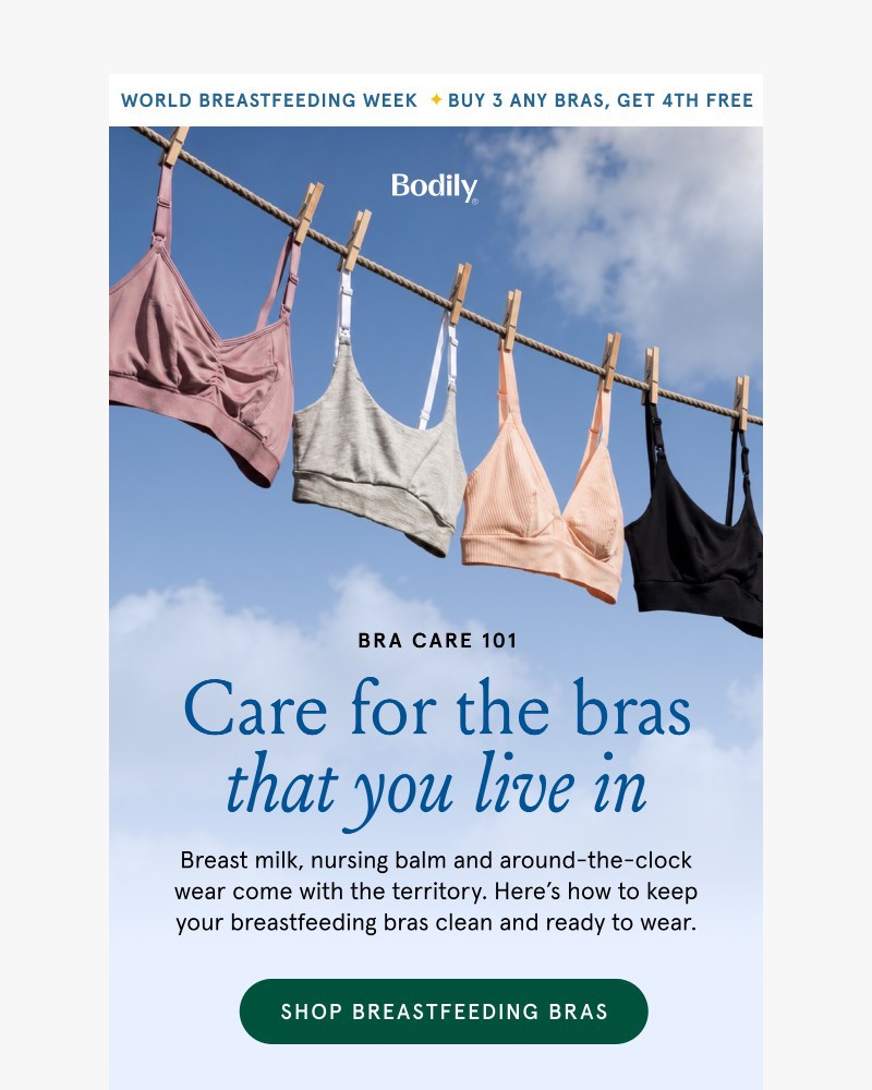 Screenshot of email sent to a Bodily Newsletter subscriber