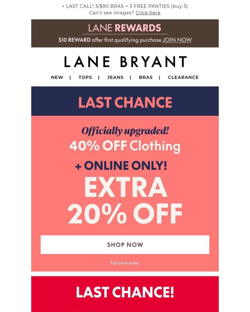 Screenshot of email with subject /media/emails/mins-left-40-off-extra-20-off-1499-clearance-tops-ff6b23-cropped-54c6efb3.jpg