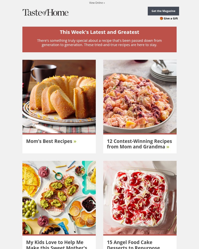 Screenshot of email sent to a Reader’s Digest Newsletter subscriber