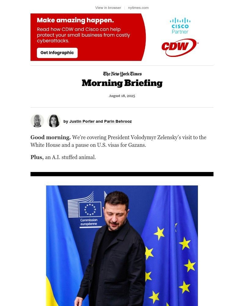 Screenshot of email with subject /media/emails/monday-briefing-a-trump-zelensky-meeting-d545ec-cropped-296a4d01.jpg