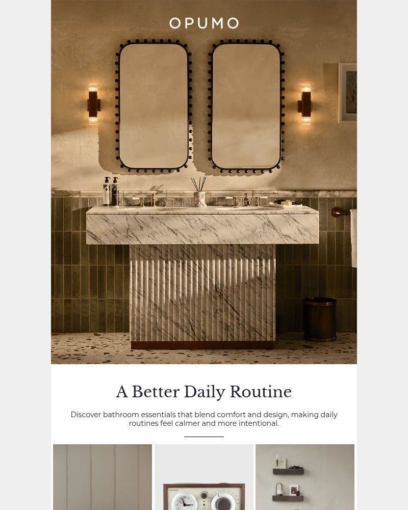 Screenshot of email sent to a Opumo Newsletter subscriber