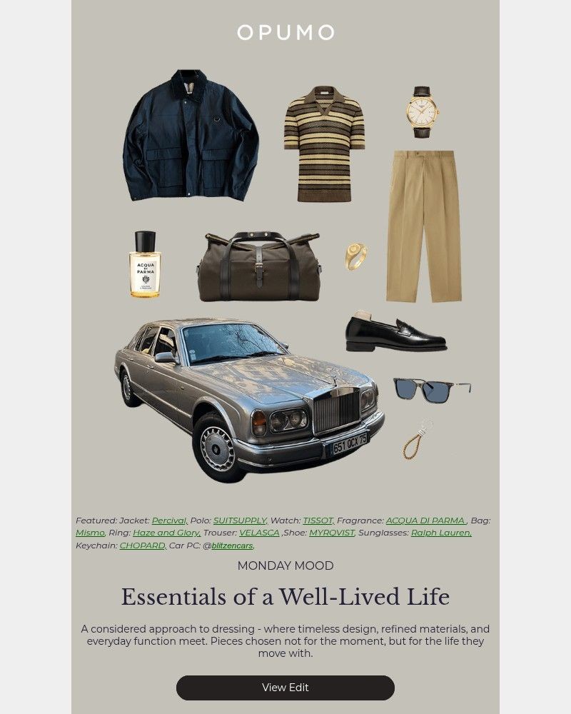 Screenshot of email sent to a Opumo Newsletter subscriber