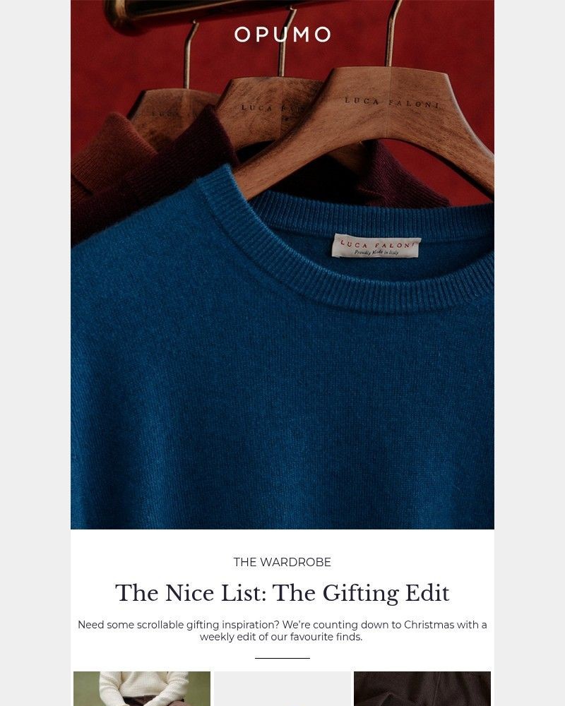 Screenshot of email sent to a Opumo Newsletter subscriber