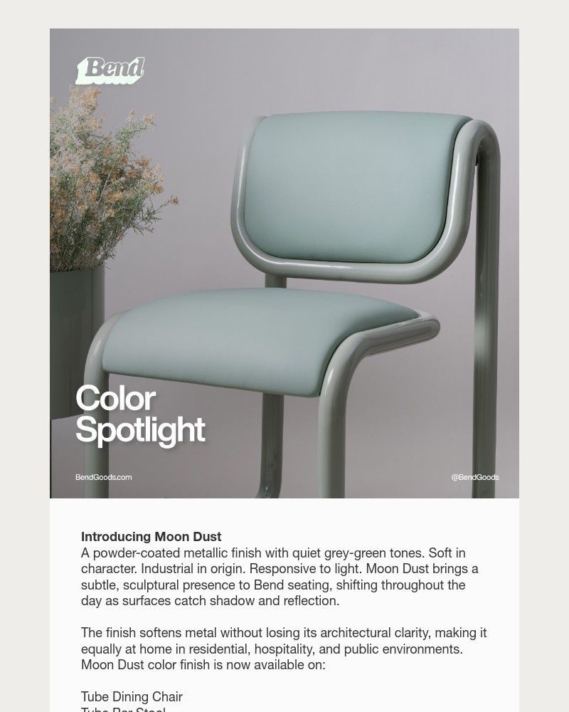 Screenshot of email sent to a Bend Newsletter subscriber