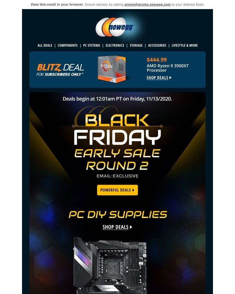 Screenshot of email with subject /media/emails/more-early-black-friday-exclusives-44499-amd-ryzen-9-3900xt-processor-de6be3-crop_Z0Ky1yq.jpg