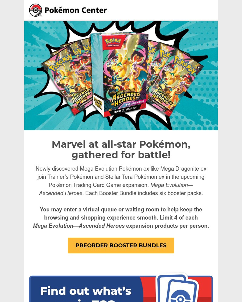 Screenshot of email sent to a Pokemon Newsletter subscriber