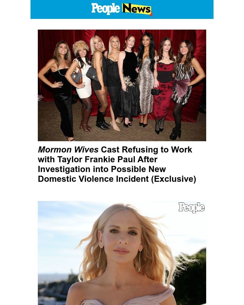 Screenshot of email sent to a People Newsletter subscriber