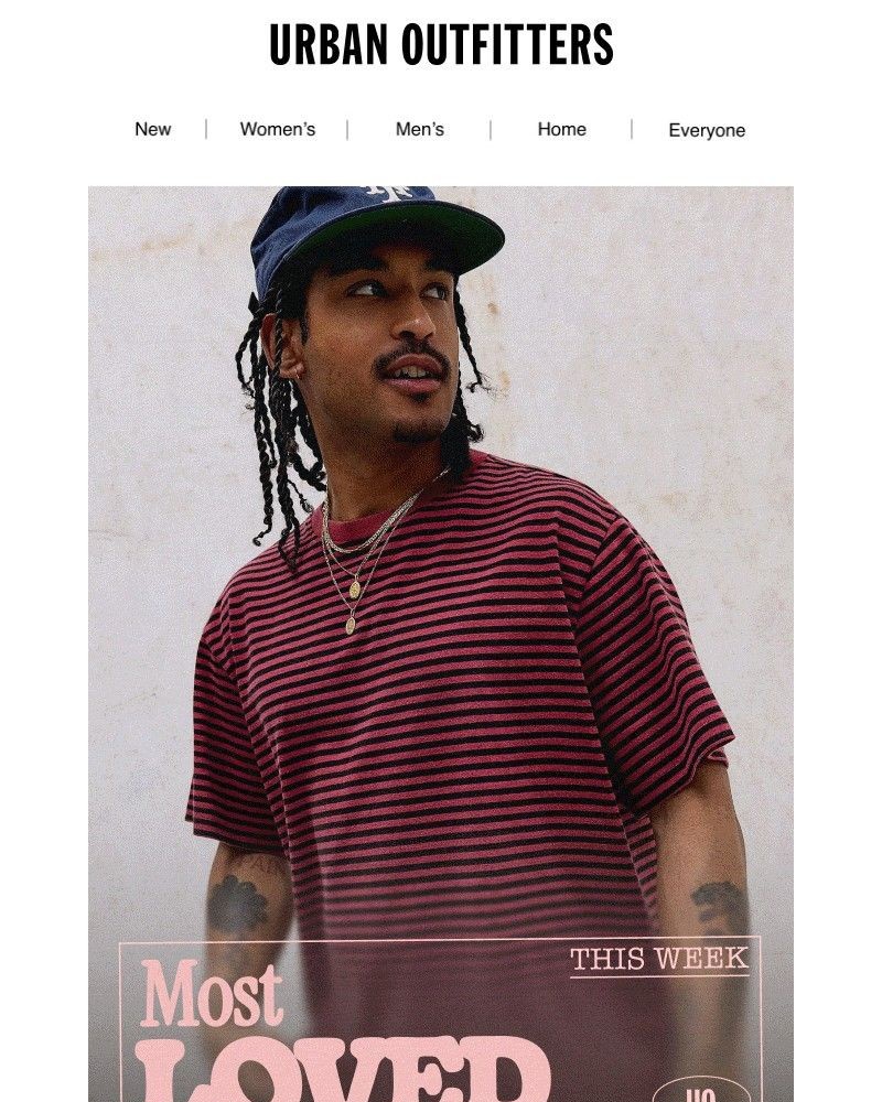 Screenshot of email sent to a Urban Outfitters Newsletter subscriber