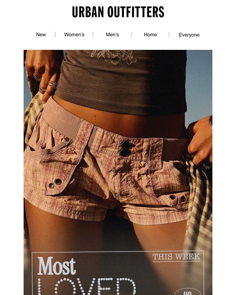 Screenshot of email sent to a Urban Outfitters Newsletter subscriber