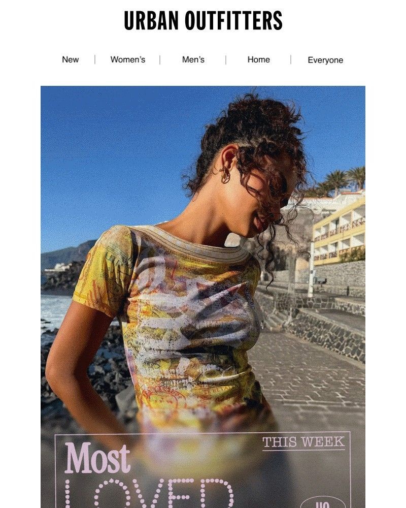 Screenshot of email sent to a Urban Outfitters Newsletter subscriber