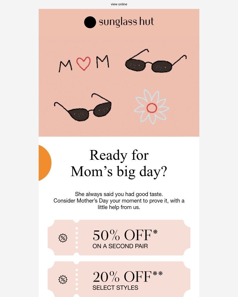 Screenshot of email with subject /media/emails/mothers-day-is-coming20-off-50-off-2nd-pair-29f725-cropped-b18ec9f2.jpg