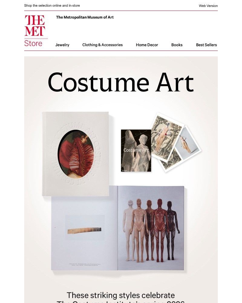 Screenshot of email sent to a The Metropolitan Museum of Art (The Met) Newsletter subscriber