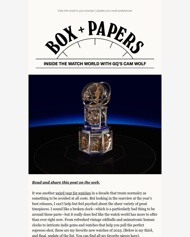 Screenshot of email with subject /media/emails/my-favorite-watches-of-2025-39cccc-cropped-a1dbb454.jpg
