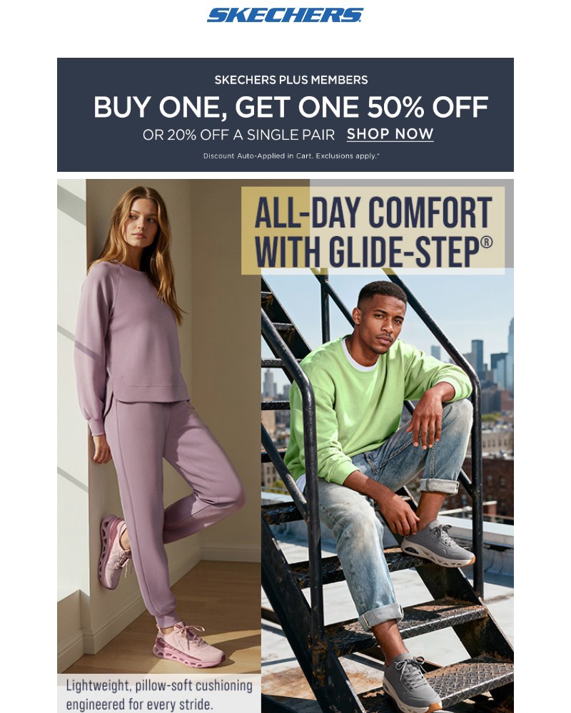 Screenshot of email sent to a Skechers Newsletter subscriber