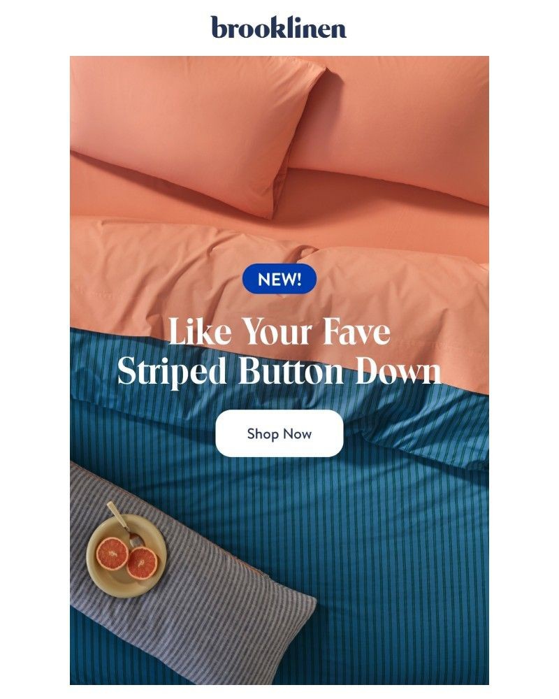 Screenshot of email sent to a Brooklinen Newsletter subscriber