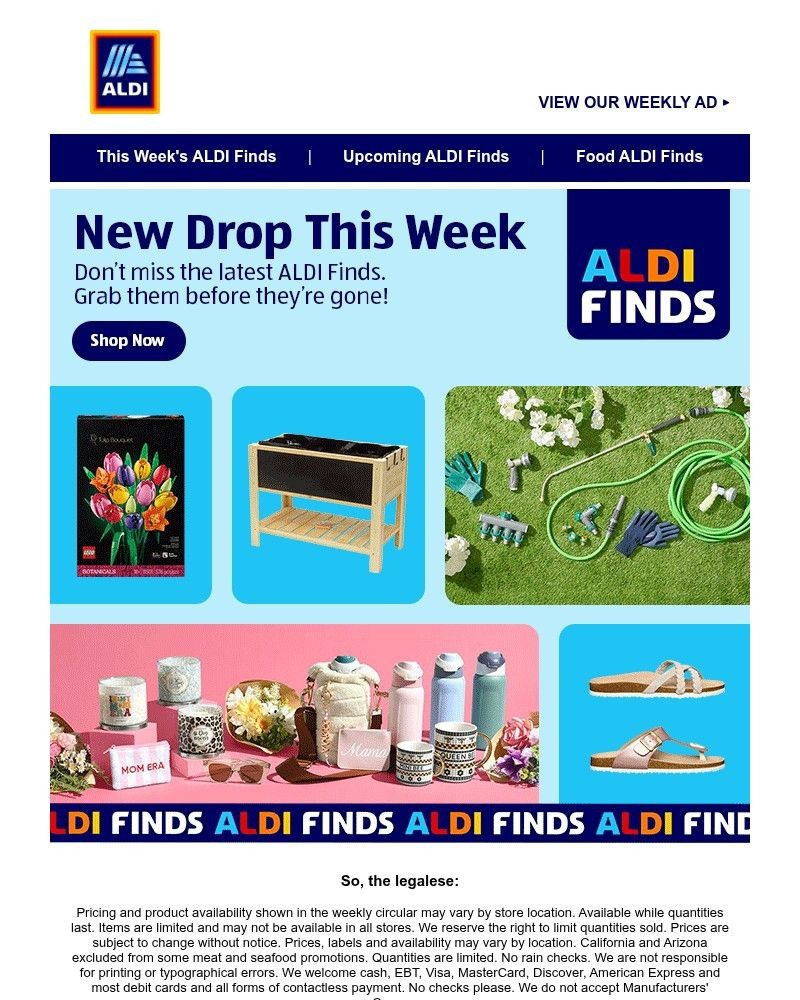 Screenshot of email with subject /media/emails/new-aldifinds-are-here-run-dont-walk-fc2da1-cropped-805552de.jpg