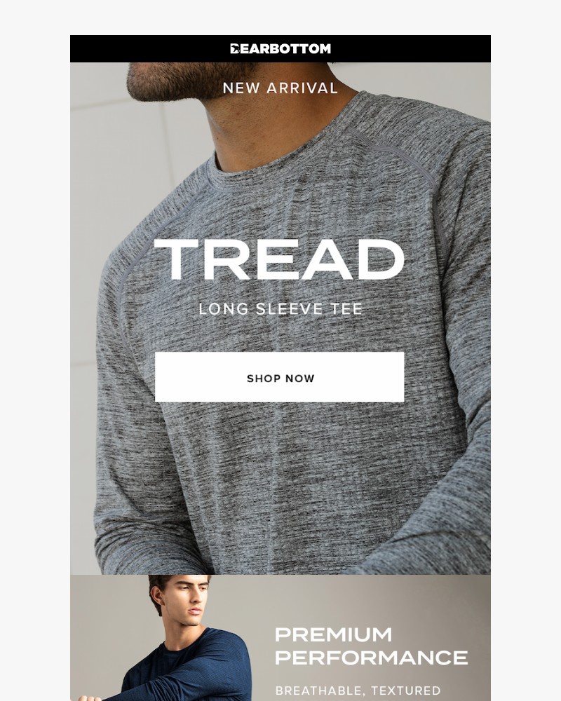 Screenshot of email sent to a Bearbottom Clothing Newsletter subscriber