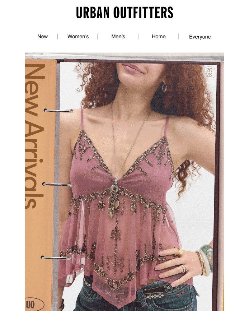 Screenshot of email sent to a Urban Outfitters Newsletter subscriber
