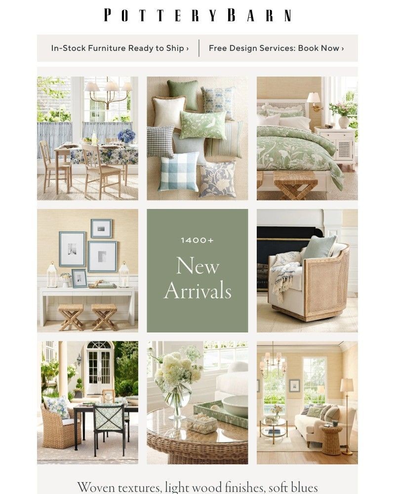 Screenshot of email sent to a Pottery Barn Cart abandoner