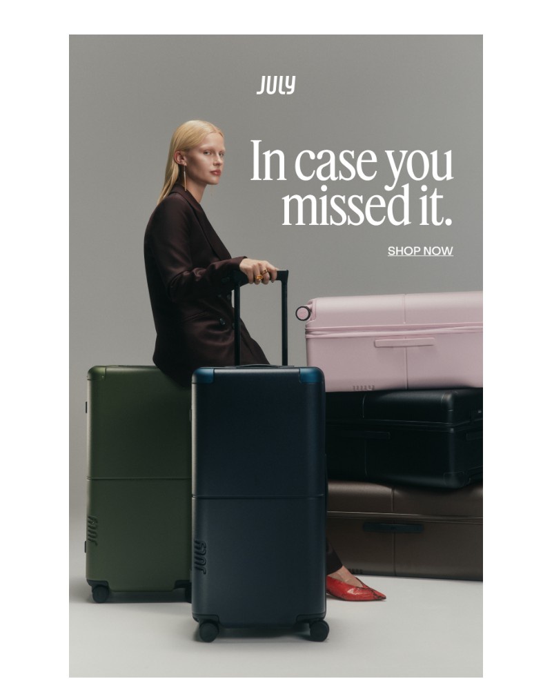 Screenshot of email sent to a July Newsletter subscriber