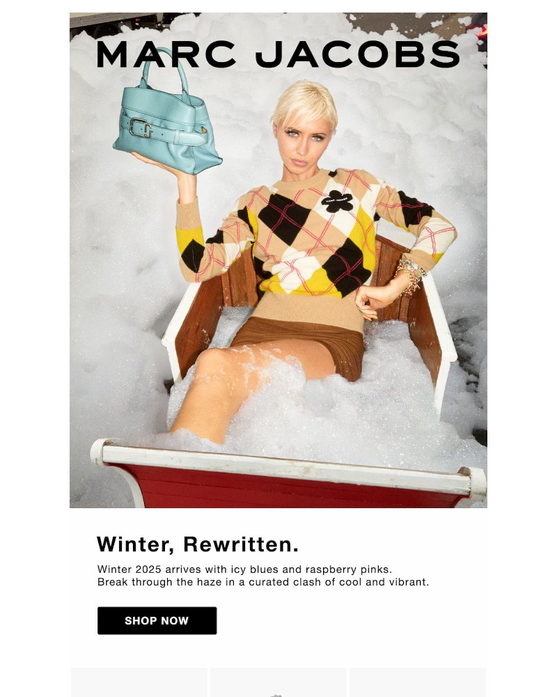 Screenshot of email sent to a Marc Jacobs Newsletter subscriber
