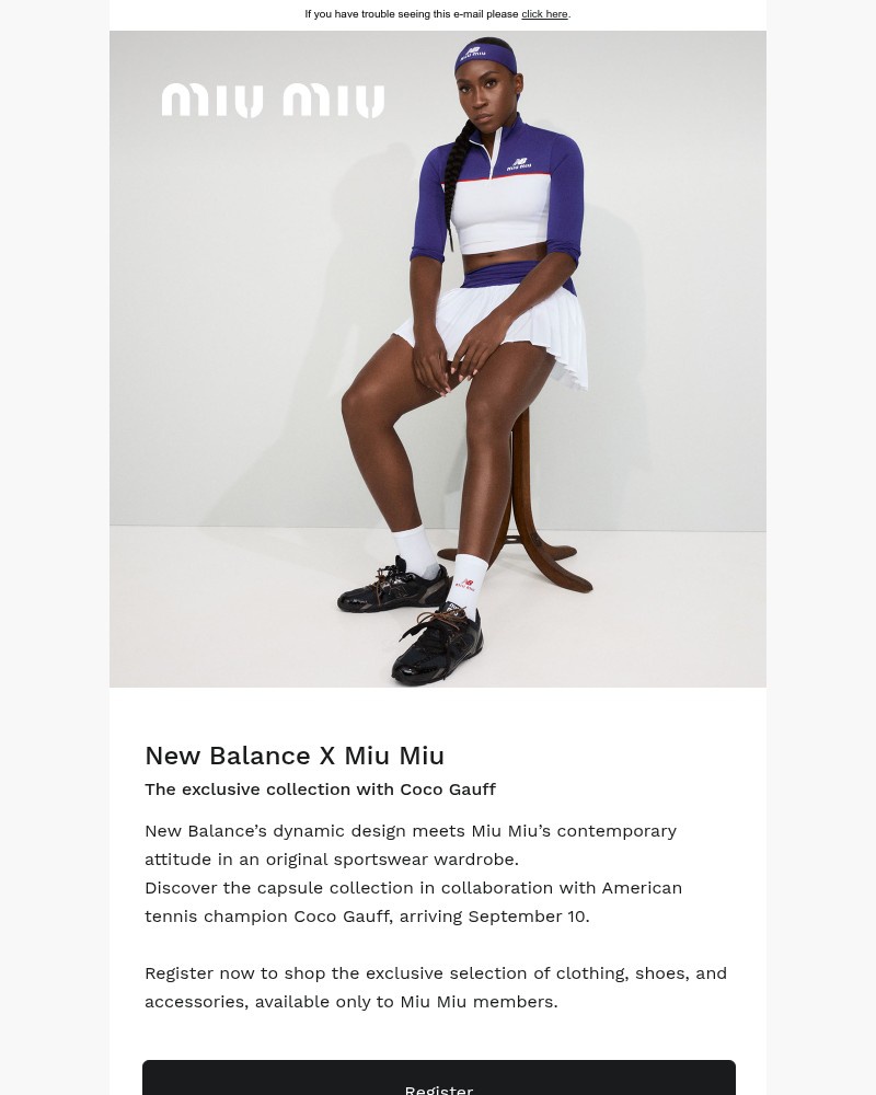 Screenshot of email with subject /media/emails/new-balance-x-miu-miu-with-coco-gauff-70a917-cropped-c83bcf19.jpg