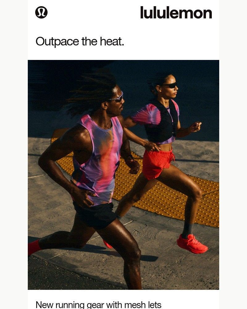 Screenshot of email sent to a Lululemon Registered user