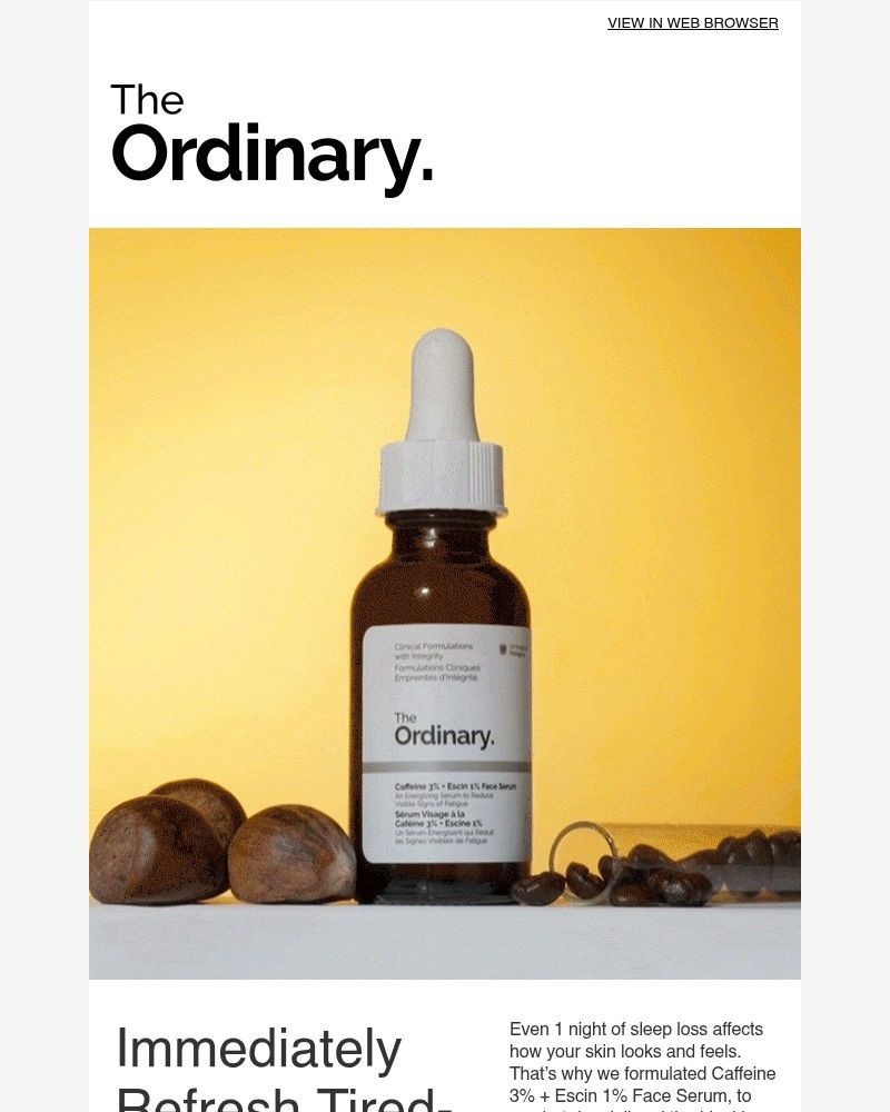 Screenshot of email sent to a The Ordinary Seller
