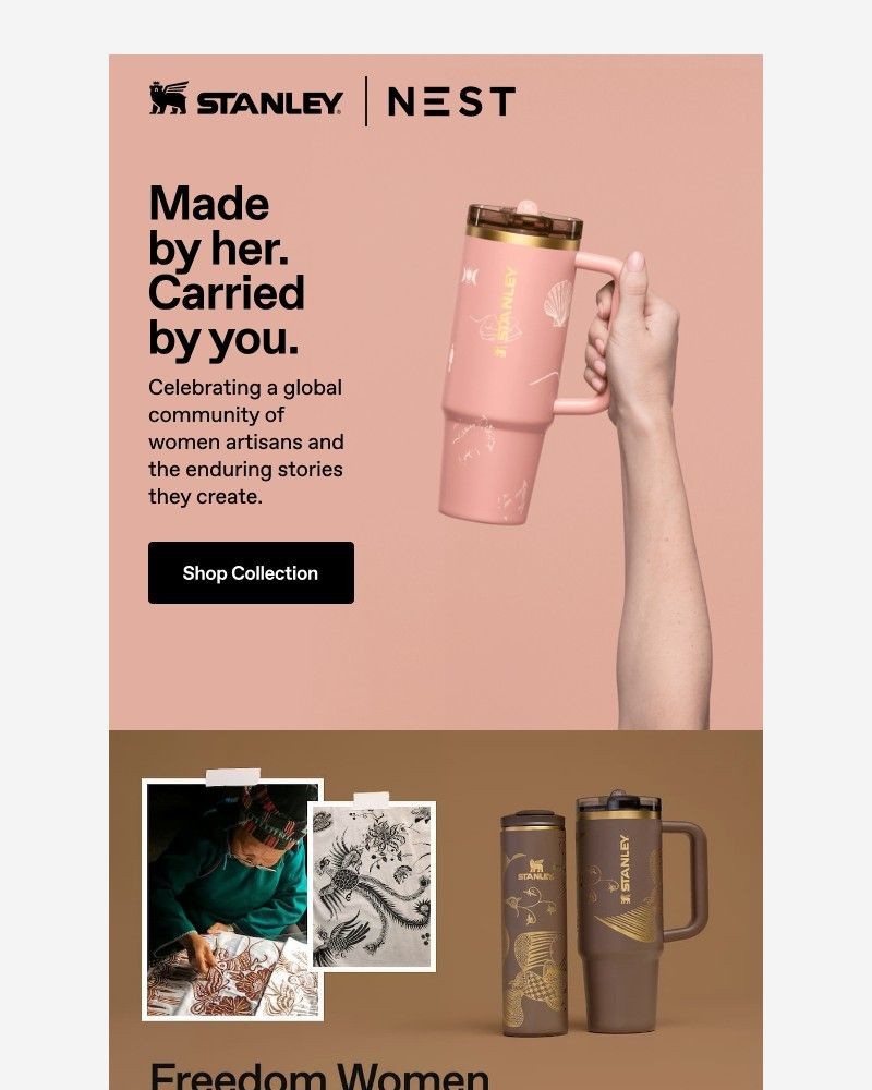 Screenshot of email sent to a Stanley Newsletter subscriber