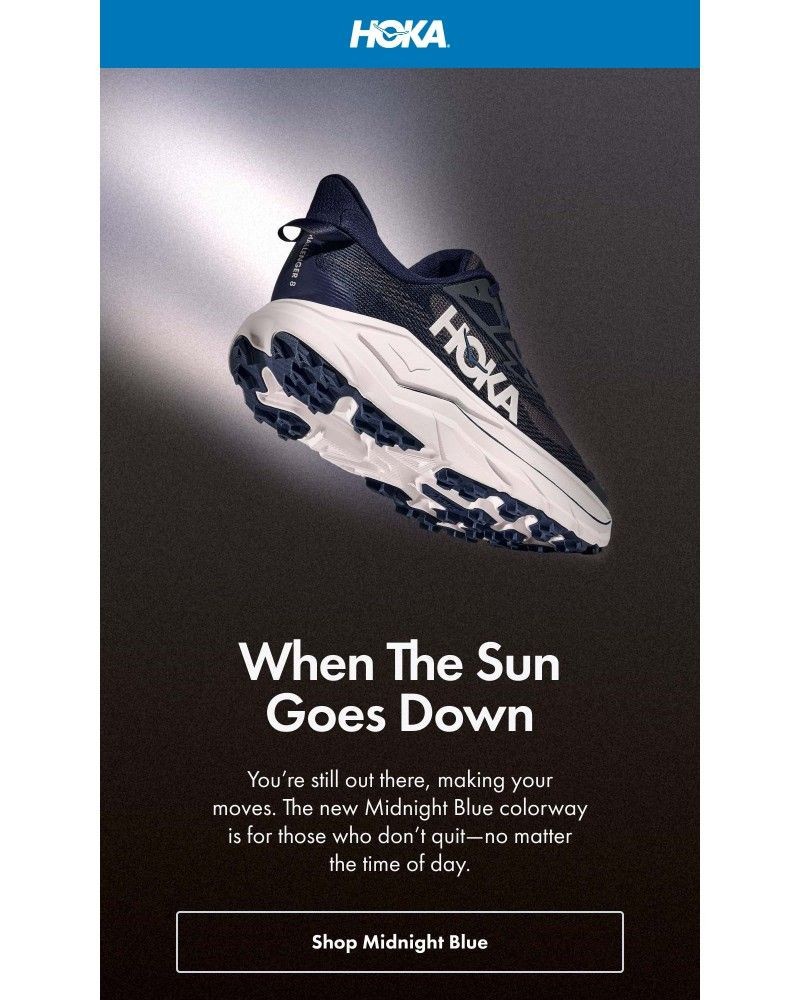 Screenshot of email sent to a Hoka Newsletter subscriber