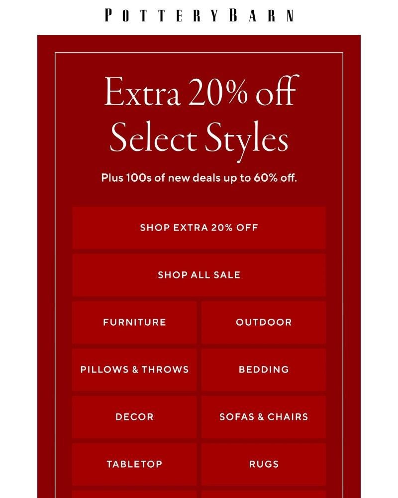 Screenshot of email with subject /media/emails/new-deals-added-extra-20-off-3e5c32-cropped-beddc680.jpg