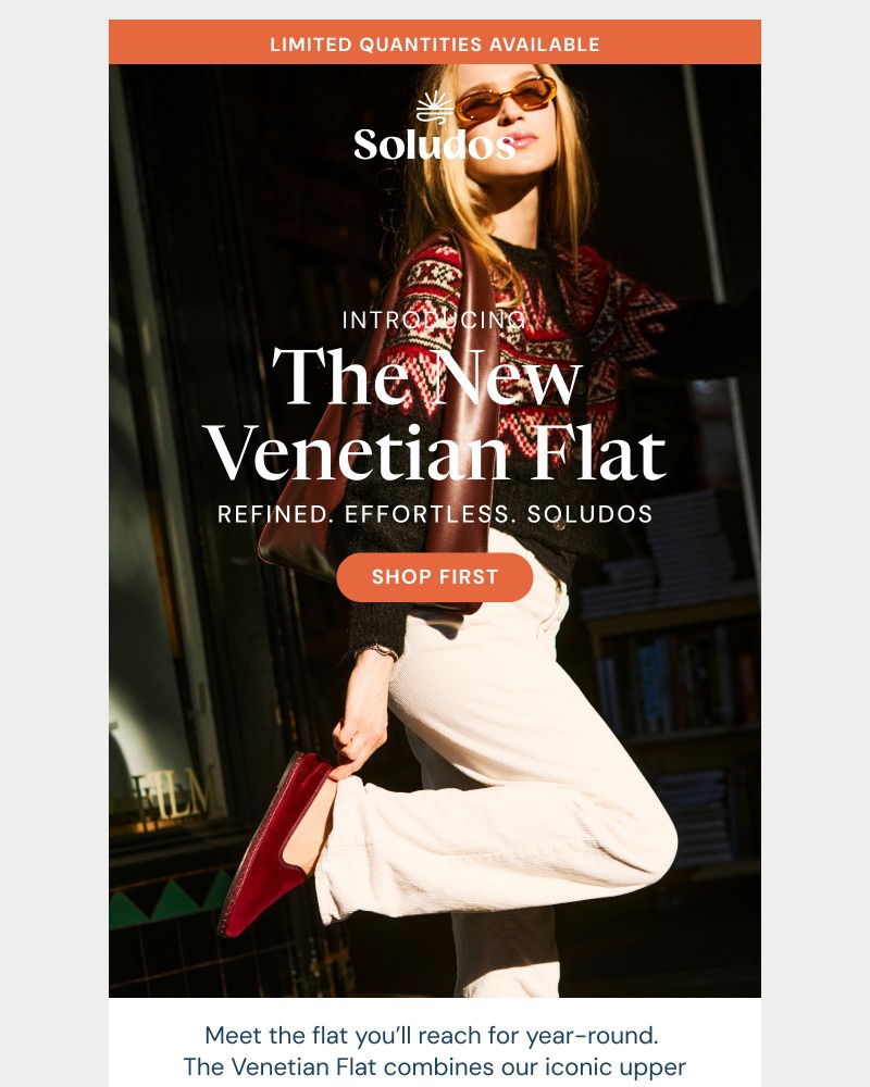 Screenshot of email sent to a Soludos Registered user