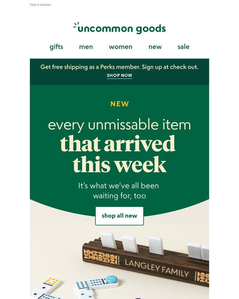 Screenshot of email with subject /media/emails/new-every-unmissable-item-that-arrived-this-week-a77f7e-cropped-e6a7252d.jpg