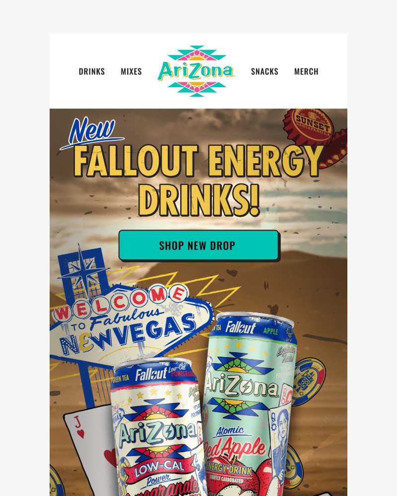 Screenshot of email sent to a AriZona Newsletter subscriber