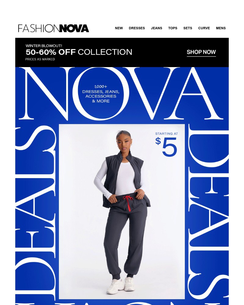 Screenshot of email sent to a Fashion Nova Registered user