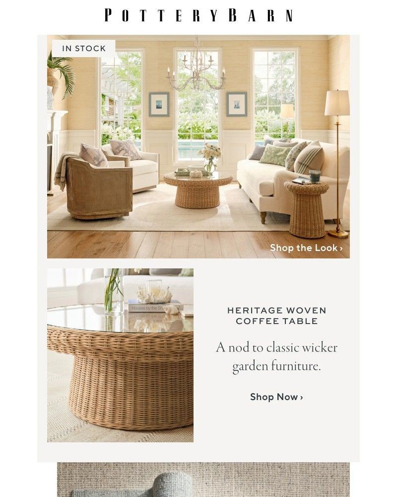 Screenshot of email sent to a Pottery Barn Cart abandoner