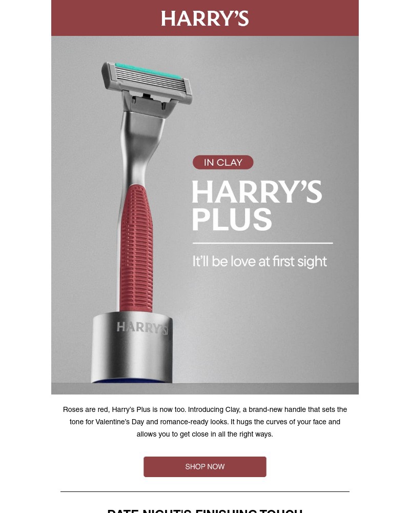 Screenshot of email with subject /media/emails/new-harrys-plus-in-clay-a-red-hot-hue-42a05a-cropped-1d3d8557.jpg
