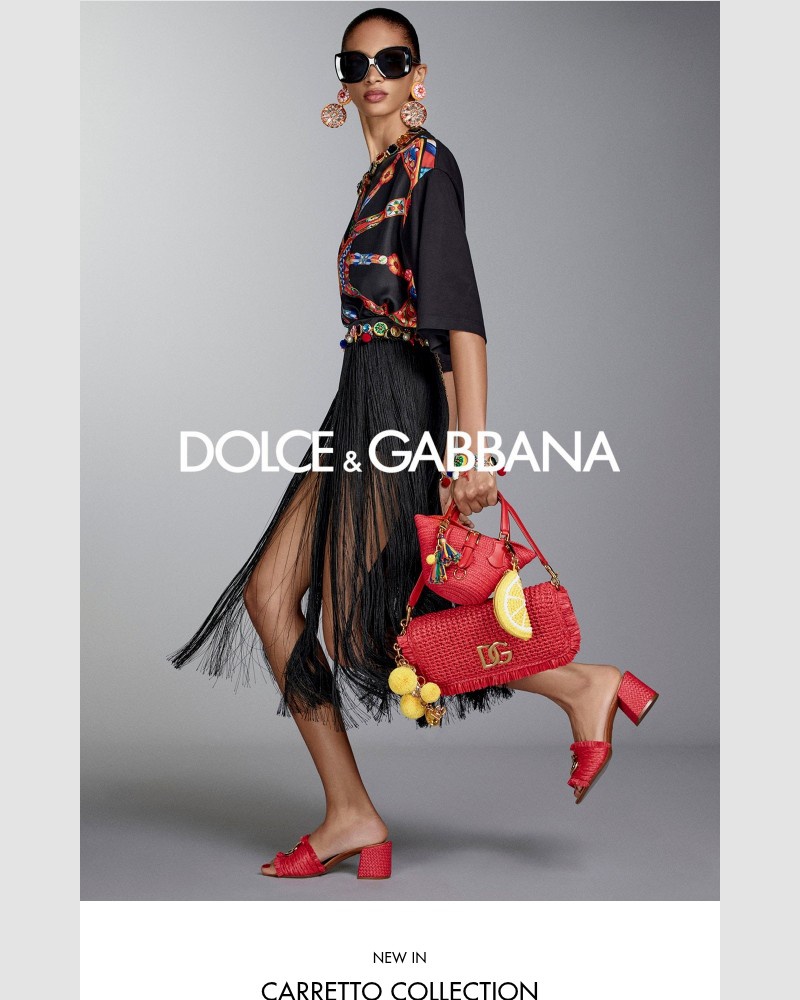 Screenshot of email sent to a Dolce & Gabbana Newsletter subscriber