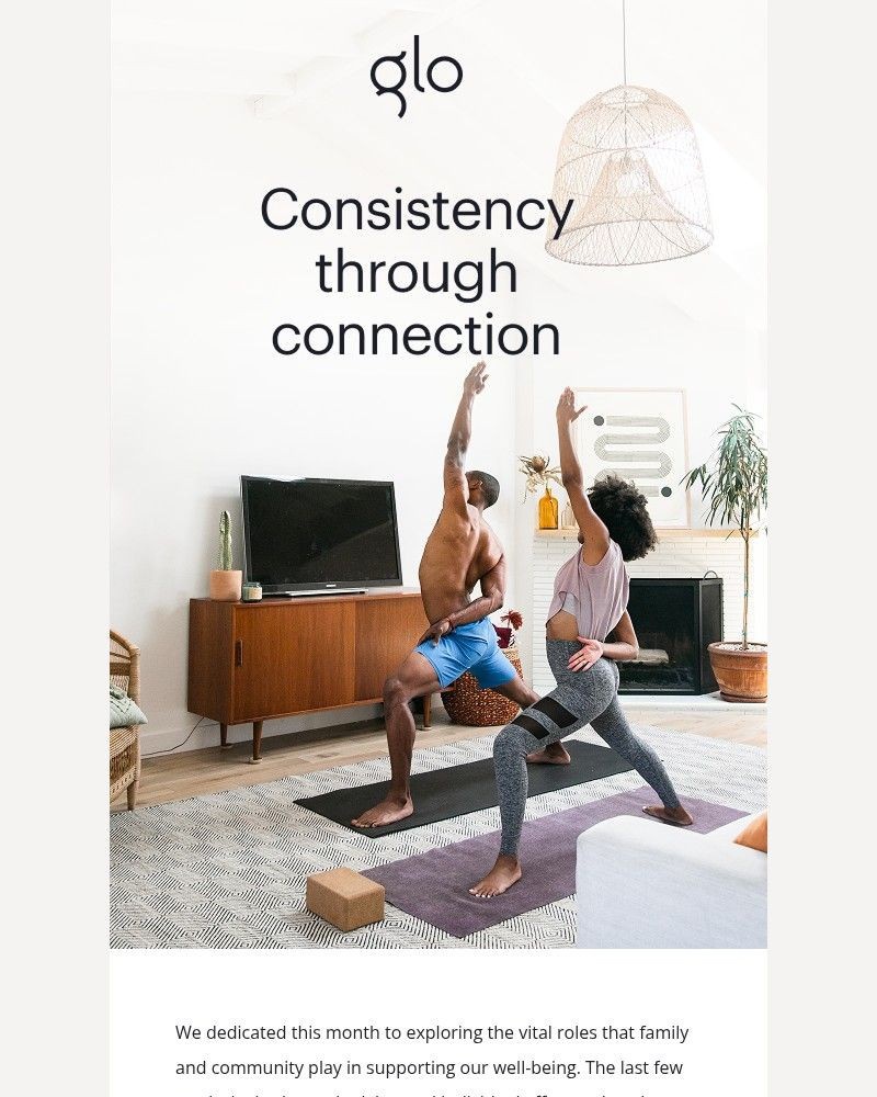 Screenshot of email sent to a Glo Registered user