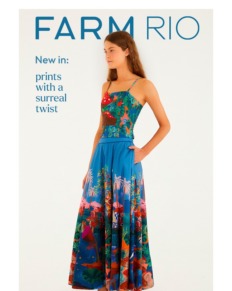 Screenshot of email sent to a Farm Rio Newsletter subscriber