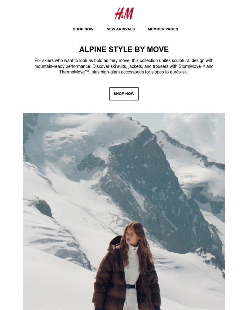 Screenshot of email sent to a H&M Newsletter subscriber